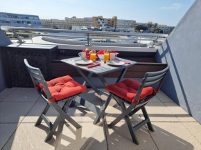 207 Cap d'Agde NATURISTE Grand T2 de standing avec GARAGE